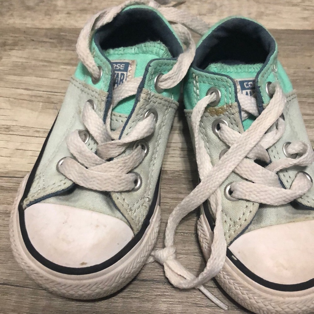 Mint green cute converse